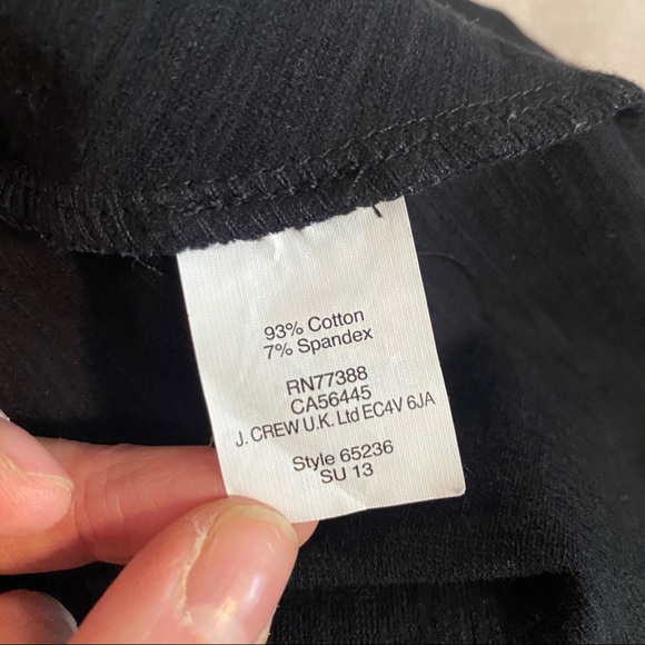 J CREW stretchy fit and flare dress in black - Picture 6 of 7